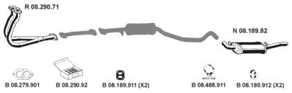Eberspacher 082343 Глушник вихлопних газів кінцевий Eberspacher 082343 Глушник вихлопних газів кінцевий