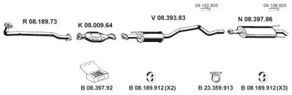 Eberspacher 082357 Глушник вихлопних газів кінцевий Eberspacher 082357 Глушник вихлопних газів кінцевий