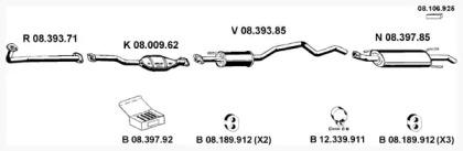 Eberspacher 082366 Глушник вихлопних газів кінцевий