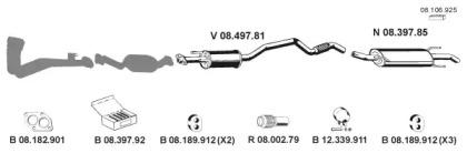 Eberspacher 082388 Schalldaempfer Eberspacher 082388 Schalldaempfer