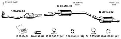 Eberspacher 082415 Schalldaempfer Eberspacher 082415 Schalldaempfer