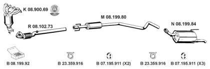 Eberspacher 082429 Schalldaempfer