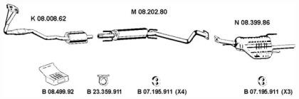 Eberspacher 082439 Глушник вихлопних газів кінцевий Eberspacher 082439 Глушник вихлопних газів кінцевий
