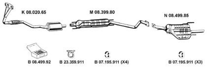 Eberspacher 082452 Глушник вихлопних газів кінцевий