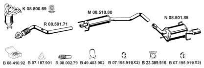 Eberspacher 082507 Глушник вихлопних газів кінцевий