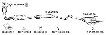 Eberspacher 082513 Sprezyna uklad wydechowy wal