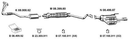 Eberspacher 082515 Глушник вихлопних газів кінцевий