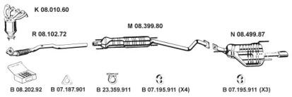 Eberspacher 082519 Sprezyna uklad wydechowy wal