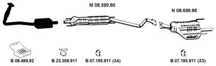 Eberspacher 082523 Sprezyna uklad wydechowy wal