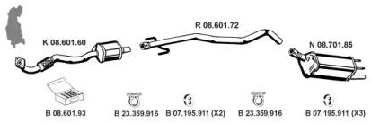 Eberspacher 082550 Глушник вихлопних газів кінцевий