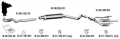 Eberspacher 082563 Sprezyna uklad wydechowy wal