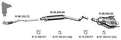 Eberspacher 082580 Schalldaempfer Eberspacher 082580 Schalldaempfer