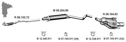 Eberspacher 082581 Schalldaempfer