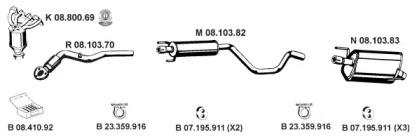 Eberspacher 082583 Глушитель выхлопных газов конечный