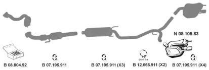 Eberspacher 082612 Schalldaempfer