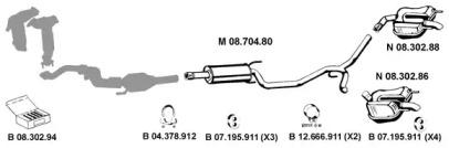 Eberspacher 082615 Глушник вихлопних газів кінцевий
