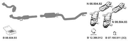 Eberspacher 082625 Schalldaempfer Eberspacher 082625 Schalldaempfer