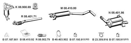 Eberspacher 082628 Schalldaempfer Eberspacher 082628 Schalldaempfer