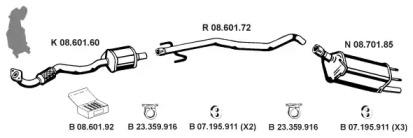 Eberspacher 082634 Schalldaempfer Eberspacher 082634 Schalldaempfer