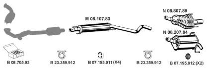 Eberspacher 082656 Schalldaempfer Eberspacher 082656 Schalldaempfer