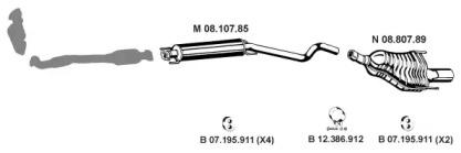Eberspacher 082665 Глушник вихлопних газів кінцевий