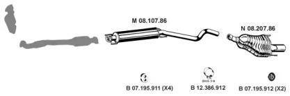 Eberspacher 082666 Schalldaempfer