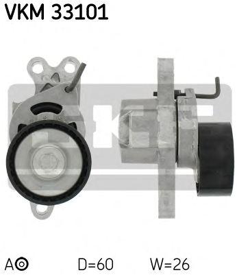 SKF VKM 33101 Ролик натяжний ременя поліклинового SKF VKM 33101 Ролик натяжний ременя поліклинового