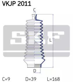 SKF VKJP 2011 Пыльник рулевой рейки