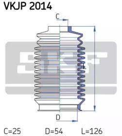 SKF VKJP 2014 Пыльник рулевой рейки SKF VKJP 2014 Пыльник рулевой рейки