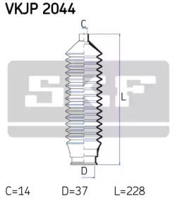 SKF VKJP 2044 Пильник рульової рейки