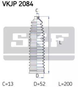 SKF VKJP 2084 Пыльник рулевой рейки