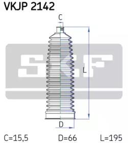 SKF VKJP 2142 Пыльник рулевой рейки SKF VKJP 2142 Пыльник рулевой рейки