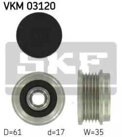 SKF VKM 03120 Шкив генератора SKF VKM 03120 Шкив генератора