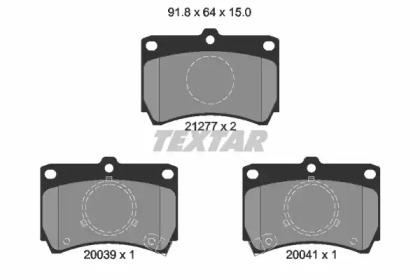 Textar 2127702 Brake pads