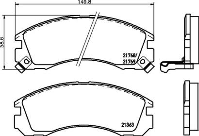 Textar 2136304 Brake pads Textar 2136304 Brake pads