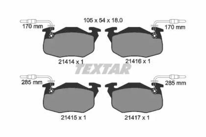 Textar 2141401 Колодки гальмівні Textar 2141401 Колодки гальмівні