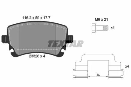Textar 2332607 Brake pads Textar 2332607 Brake pads
