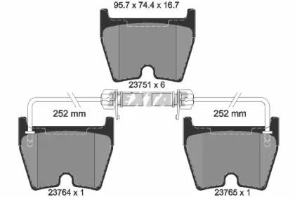 Textar 2375101 Brake pads
