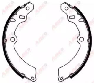 ABE C08012ABE Колодки гальмівні