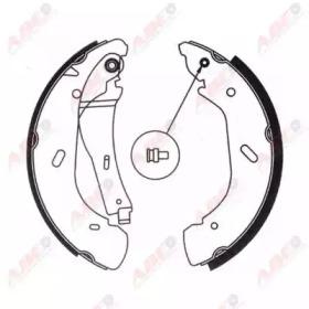 ABE C0G043ABE Колодки гальмівні ABE C0G043ABE Колодки гальмівні