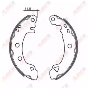 ABE C0R006ABE Колодки гальмівні ABE C0R006ABE Колодки гальмівні