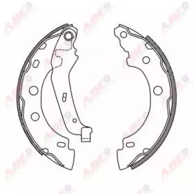 ABE C0R013ABE Колодки тормозные ABE C0R013ABE Колодки тормозные