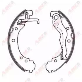 ABE C0W011ABE Колодки гальмівні ABE C0W011ABE Колодки гальмівні