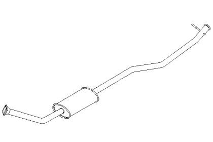 Klarius 261148 Середній глушник вихлопних газів