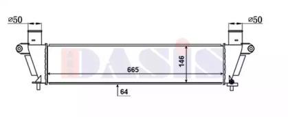 AKS Dasis 237001N Радіатор інтеркулера AKS Dasis 237001N Радіатор інтеркулера