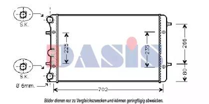 AKS Dasis 040004N Радіатор AKS Dasis 040004N Радіатор