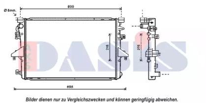 AKS Dasis 040051N Радіатор AKS Dasis 040051N Радіатор