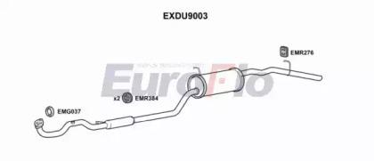 Euroflo EXDU9003 Середній кінцевий глушник ог Euroflo EXDU9003 Середній кінцевий глушник ог