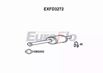 Euroflo EXFD3272 Muffler assy front Euroflo EXFD3272 Muffler assy front