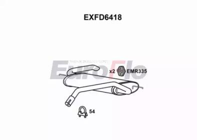 Euroflo EXFD6418 Глушитель выхлопных газов конечный Euroflo EXFD6418 Глушитель выхлопных газов конечный